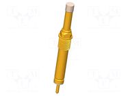 Test needle; 5mm; 3A; plastic; gold-plated; Ø: 2mm; flat; SKS-115 INGUN