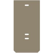 End plate (terminals), 37.45 mm x 2 mm, dark beige Weidmuller