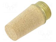 Sound suppression silencer; Thread: G 3/8"; sintered bronze PNEUMAT