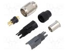 Connector: M9; plug; male; Plating: gold-plated; 125V; IP40; PIN: 5 BINDER