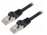 Patch cord; RJ45 plug,both sides; F/UTP; 6; stranded; CCA; 10m; PVC LANBERG