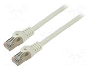 Patch cord; F/UTP; 6; stranded; CCA; PVC; white; 1.5m; 26AWG; Cores: 8 LANBERG