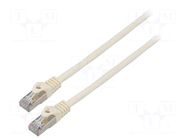 Patch cord; F/UTP; 6; stranded; CCA; PVC; white; 3m; 26AWG; Cores: 8 LANBERG