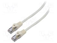 Patch cord; F/UTP; 6; stranded; CCA; PVC; white; 10m; 26AWG; Cores: 8 LANBERG