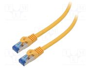 Patch cord; S/FTP; 6a; stranded; CCA; LSZH; orange; 0.5m; 26AWG LANBERG