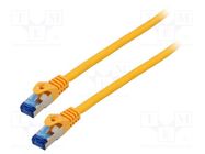 Patch cord; S/FTP; 6a; stranded; CCA; LSZH; orange; 10m; 26AWG LANBERG