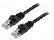 Patch cord; RJ45 plug,both sides; U/UTP; 6; stranded; Cu; 0.25m LANBERG