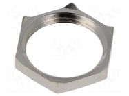 Nut; with earthing; PG13,5; brass; 23mm; Thread: PG; Plating: nickel LAPP
