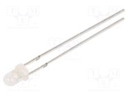 LED; 3mm; blue; 750÷1120mcd; 30°; Front: convex; 2.7÷3.4VDC OPTOSUPPLY