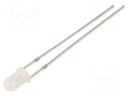 LED; orange; 3mm; 100÷150mcd; 30°; Front: convex; 1.8÷2.6VDC OPTOSUPPLY