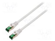 Patch cord; S/FTP; 7; stranded; Cu; LSZH; grey; 1m; 26AWG; Cores: 8 LANBERG