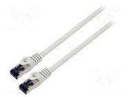 Patch cord; S/FTP; Cat 8.1; stranded; Cu; LSZH; grey; 1m; 26AWG LANBERG