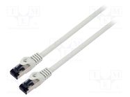 Patch cord; S/FTP; Cat 8.1; stranded; Cu; LSZH; grey; 3m; 26AWG LANBERG