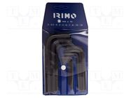 Wrenches set; hex key; steel; 10pcs. IRIMO