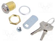 Lock; zinc alloy; 20mm ELESA+GANTER