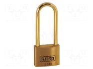 Padlock; shackle; Application: gates,tool chests,cabinets,sheds KASP