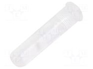 Fiber for LED; Ø3.6mm; L: 12.7mm; round; Front: convex; flexible BIVAR