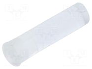 Fiber for LED; Ø5.6mm; L: 19.1mm; round; Front: convex; flexible BIVAR