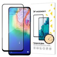 Wozinsky Super Tough Full Glue Tempered Glass Full Screen With Frame Case Friendly TCL 20 5G Black, Wozinsky