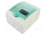 Enclosure: for modular components; IP65; light grey; No.of mod: 6 SCHNEIDER ELECTRIC