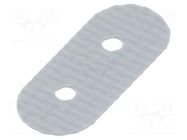 Heat transfer pad: silicone; for quartz; Thk: 0.23mm; 900mW/mK ALUTRONIC