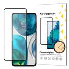 Wozinsky Super Durable Full Glue Full Screen Tempered Glass with Frame Case Friendly Motorola Moto G52 Black, Wozinsky