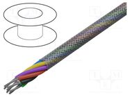Wire; 7x26AWG; shielded,silver plated copper braid; 600V; 305m AGILINK MICROWIRES