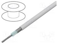 Wire: coaxial; stranded; Cu; PFA; white; 152m; Øcable: 0.9mm; 500ft AGILINK MICROWIRES