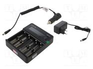 Charger: for rechargeable batteries; Li-Ion; 3.6/3.7V; 1A EFEST