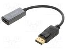 Adapter; DisplayPort 1.2,HDMI 1.4; 0.2m; black; black SAVIO
