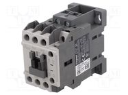 Contactor: 3-pole; NO x3; Auxiliary contacts: NO + NC; 380VAC; 9A LEGRAND