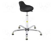 Stool; ESD; Seat dim: 330x230mm; 550÷800mm; Rsurf: 0.1÷1MΩ RT WORK