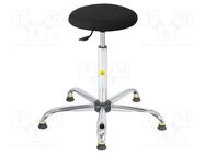 Stool; ESD; Seat dim: Ø370mm; 555÷805mm; Rsurf: 0.1÷1MΩ 