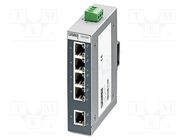 Switch Ethernet; unmanaged; Number of ports: 5; 12÷48VDC; RJ45 PHOENIX CONTACT