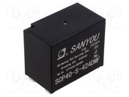 Relay: electromagnetic; 4PST-NO; Ucoil: 12VDC; 40A; SCP40; PCB; 4.8W SANYOU