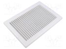 Accessories: ventilation grille; white; Body dim: 248x174x24mm DOSPEL S.A.