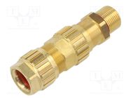 Cable gland; M20; 1.5; IP66,IP67,IP68; brass; Body plating: none HUMMEL