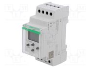 Programmable time switch; Range: 1 year; SPDT; 24÷264VAC; IP20 F&F