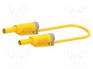 Test lead; 36A; banana plug 4mm,both sides; Urated: 1kV; Len: 0.5m ELECTRO-PJP