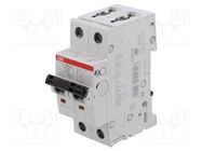 Circuit breaker; 230VAC; Inom: 20A; Poles: 1+N; Charact: B; 10kA ABB