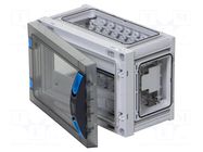 Enclosure: for modular components; IP66; light grey; ENYSTAR HENSEL