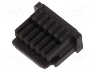 Connector: wire-board; plug; female; KW30; 1A; PIN: 6; crimped; 1mm HIROSE