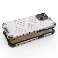 Honeycomb case for iPhone 14 armored hybrid cover transparent, Hurtel
