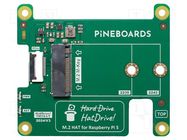 Expansion board; PCIe; adapter; Raspberry Pi 5; 65x56.5mm; 3A PINEBOARDS