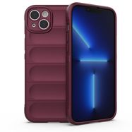 Magic Shield Case case for iPhone 14 Plus elastic armored case in burgundy, Hurtel