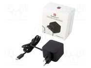 Accessories: power supply; Raspberry Pi 5; black; 1.2m; 5A; 5.1VDC RASPBERRY PI