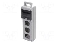 Enclosure: for modular components; grey; Series: BLOCK SCAME