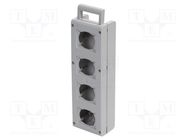 Enclosure: junction box; wall mount,for wall mounting; grey SCAME