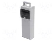 Enclosure: for modular components; grey; BLOCK SCAME