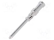 Contact; male; silver plated; 0.75÷1mm2; crimped; for cable BINDER